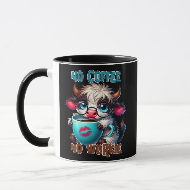 Mug Pas de café, pas de travail  (Gauche)