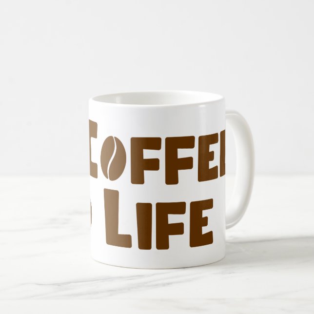 Mug Pas de café Pas de vie (Devant droit)