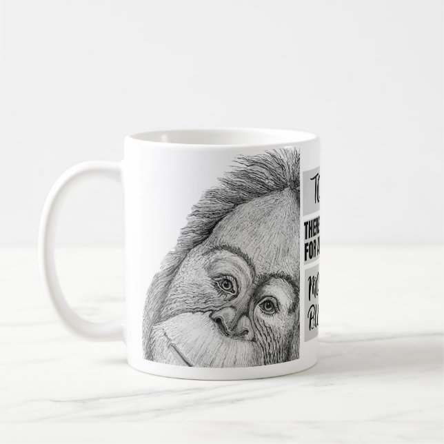 Mug Pas de commerce de singes (Gauche)