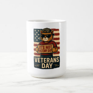 Mug Pas de conception audacieuse de chat pour la fête