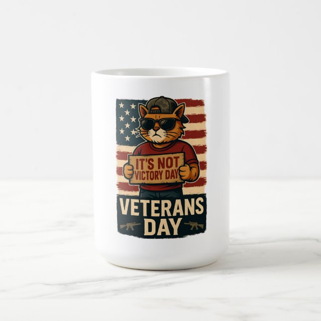 Mug Pas de conception audacieuse de chat pour la fête  (Centre)