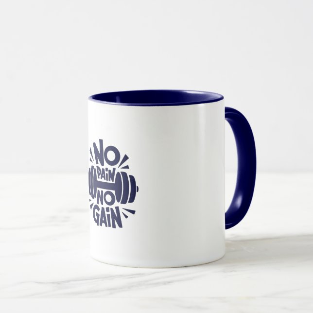 Mug Pas de douleur, pas de résultat (Devant droit)