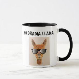 Mug PAS DE DRAMA LAMA avec lunettes de soleil Coffee M