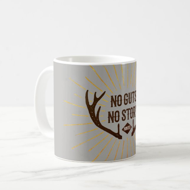 Mug Pas de guillemets Pas de chasseur d'histoires (Devant gauche)