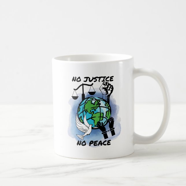 Mug Pas de justice ni de paix (Droite)