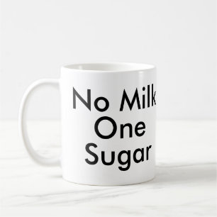Mug Pas de lait un sucre   Bouteille amateur de café d