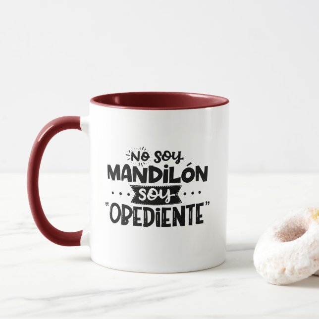 Mug Pas de mandillon de Soy, Soy Obediente (Avec donut)