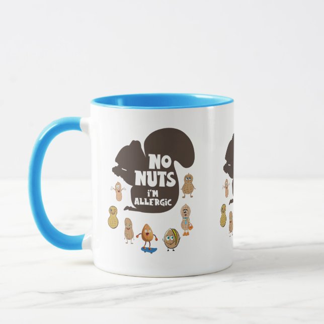 Mug Pas de noix Je suis Allergic Peanut Sensibilisatio (Gauche)