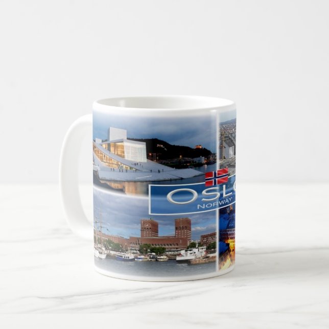 Mug Pas de Norvège -Oslo - (Devant gauche)