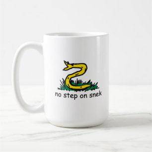 Mug Pas de pas sur les mèmes de serpent Gadsden parodi