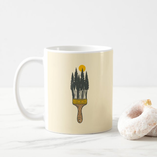 Mug Pas de peinture, juste des pins (Avec donut)