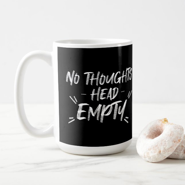 Mug Pas de pensées Vide (Avec donut)