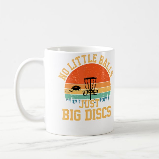 Mug Pas de petites balles, juste de grands disques Fun (Gauche)