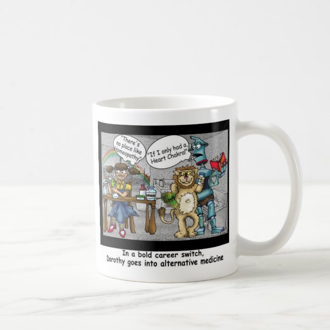 Mug Pas de Place Comme l'Homéopathie Cadeaux de Dessin (Droite)