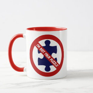 Mug Pas de puzzle, pas de pièces de puzzle, Sensibilis