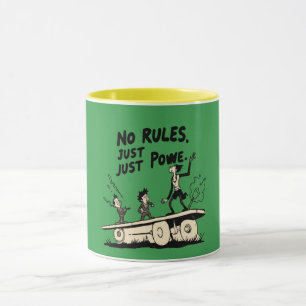 Mug Pas de règles, juste le pouvoir – Citations motiva
