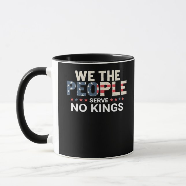 Mug Pas de roi Patriotique Liberté Pas de rois en Amér (Gauche)