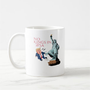 Mug Pas de rois aux USA Statue donnant un coup de pied