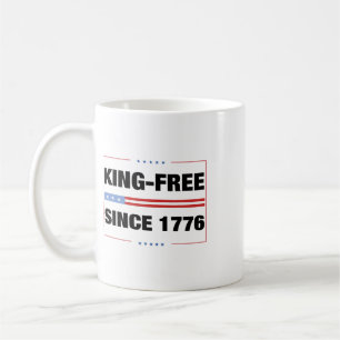 Mug Pas de rois en Amérique 1776 Sauver la démocratie