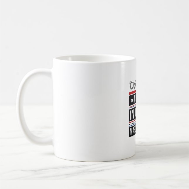 Mug Pas de rois en Amérique Chemise de protestation pa (Gauche)