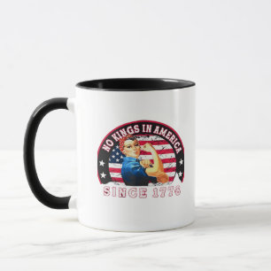 Mug Pas de rois en Amérique depuis 1776 Drapeau USA Sa