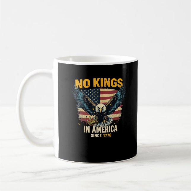 Mug Pas de rois en Amérique depuis 1776 Graphique vint (Gauche)