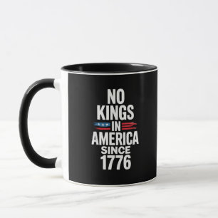 Mug Pas de rois en Amérique depuis 1776 Minimal Clean