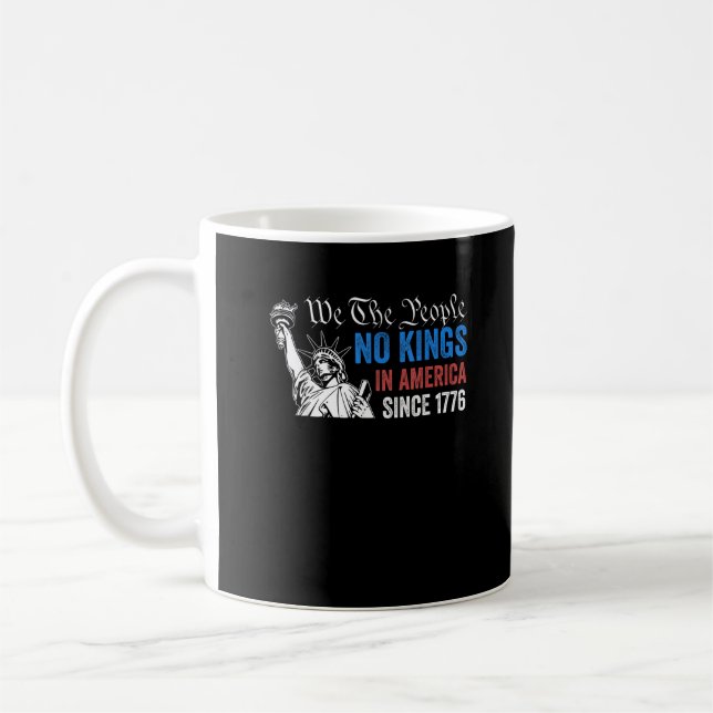 Mug Pas de rois en Amérique depuis 1776 Rétro Classiqu (Gauche)