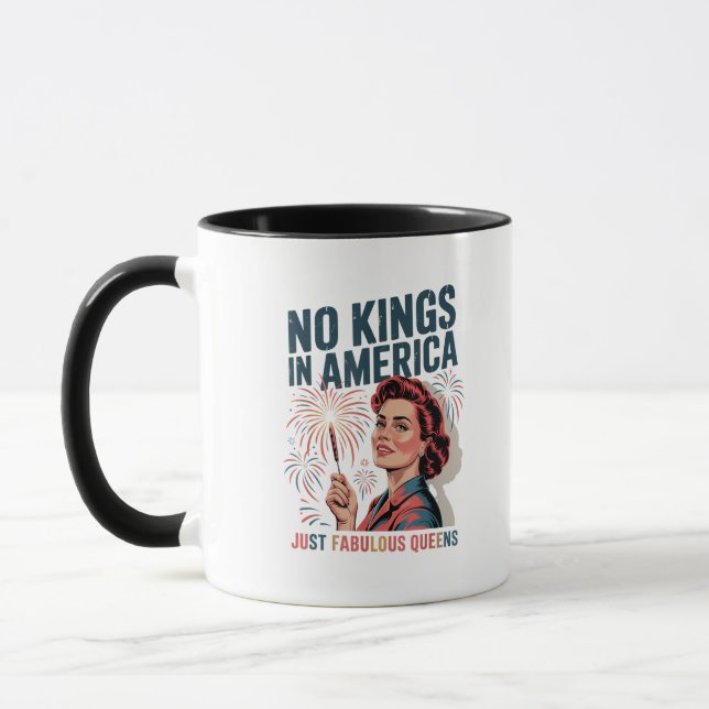 Mug Pas de rois en Amérique Fabulous Queens Pride 2025 (Gauche)