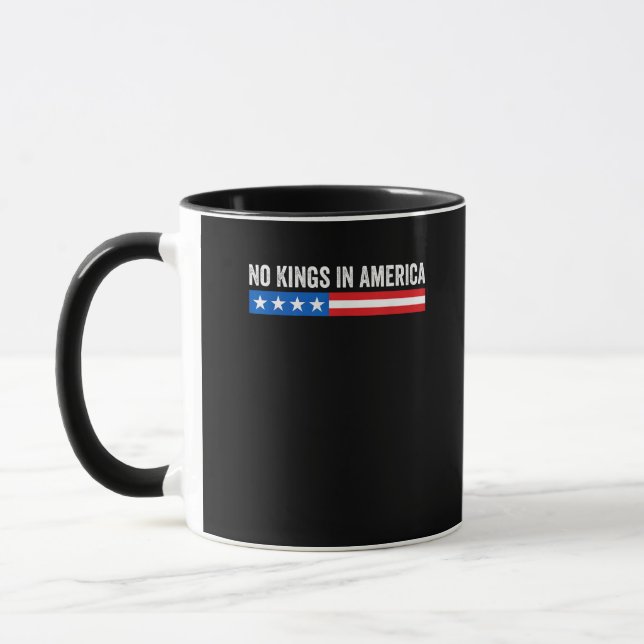Mug Pas de rois en Amérique Style patriotique (Gauche)