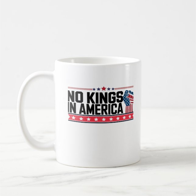 Mug Pas de rois en Amérique USA Minimal Clean (Gauche)