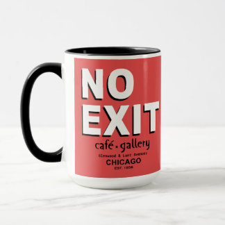 Mug Pas de sortie Café, Gallery, Chicago. HNE. 1958 Mu