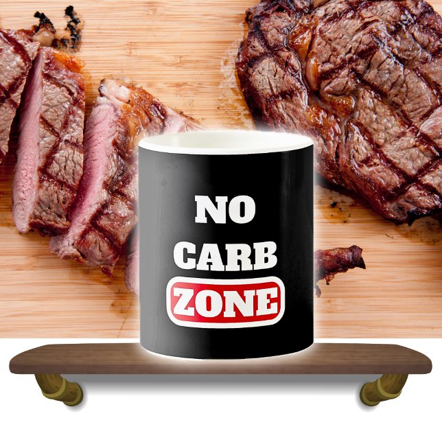 Mug Pas de zone carb (100% CARNIVORE) (Créateur téléchargé)