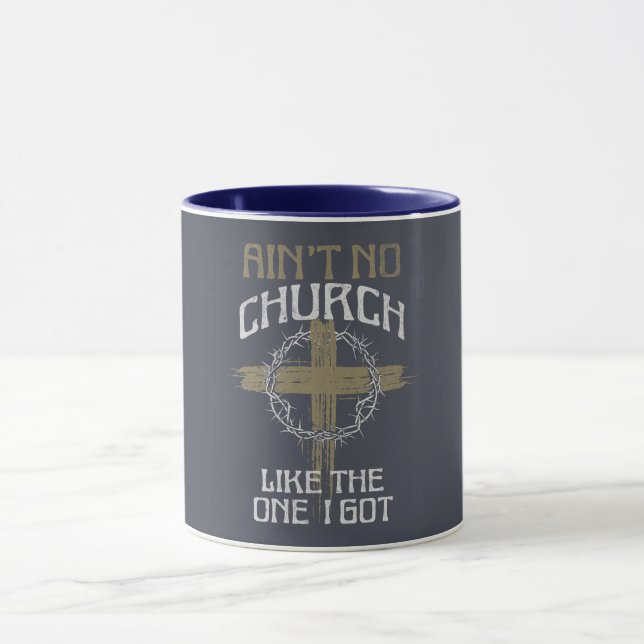 Mug Pas d'église comme celle que j'ai eu design de tex (Centre)