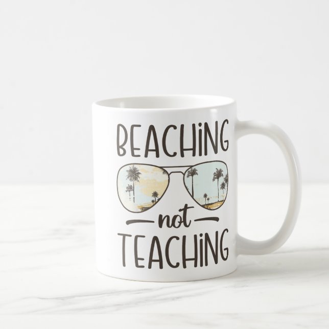 Mug Pas d'enseignement amusant enseignant vacances d'é (Droite)
