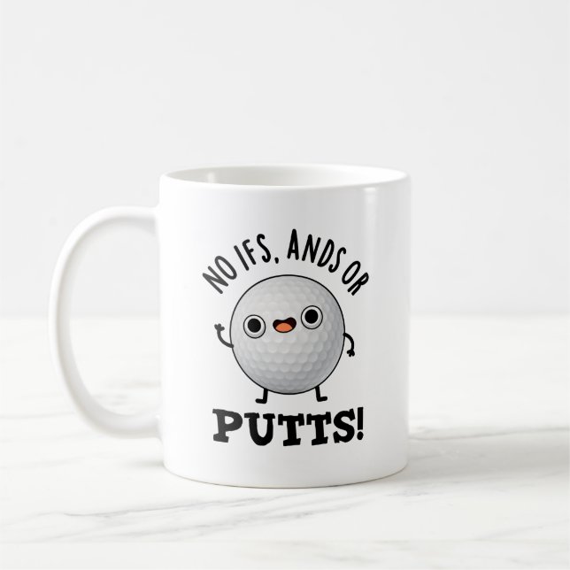 Mug Pas D'Ifs Et De Puttes Funny Golf Pun (Gauche)