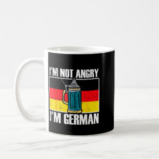 Mug Pas en colère, je suis le drapeau allemand, hommes