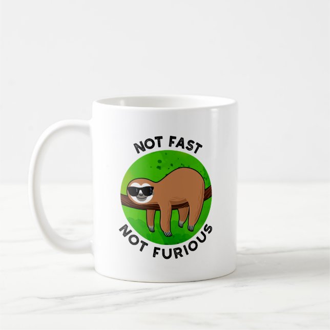 Mug Pas Fast Pas Furny Funny Movie Pun de fentes (Gauche)