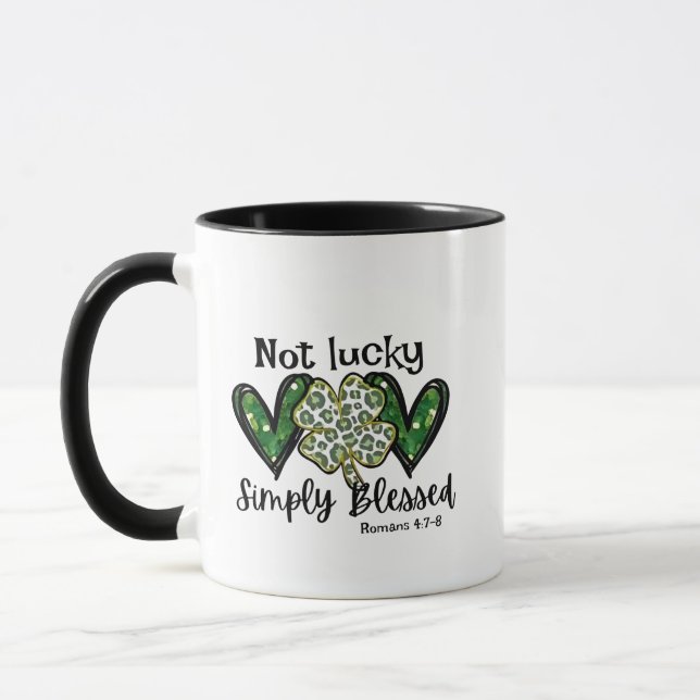 Mug Pas Lucky, Simplement Béni Lucky Charm St Patrick (Gauche)