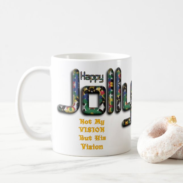 Mug Pas ma vision mais sa vision Noël 3D (Avec donut)