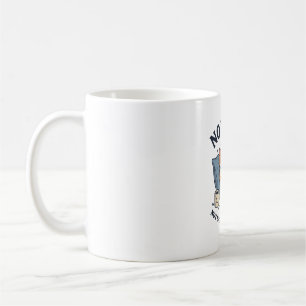Mug Pas maintenant Chat paresseux Gravure vintage Dess