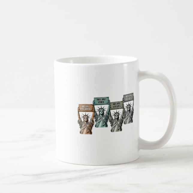 Mug Pas Mon Président Pas Ma Voix Pas Mes Valeurs Pas  (Droite)