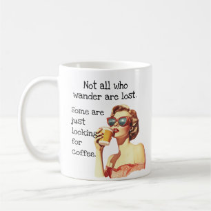 Mug Pas tous ceux qui errent Lover Coffee Retro