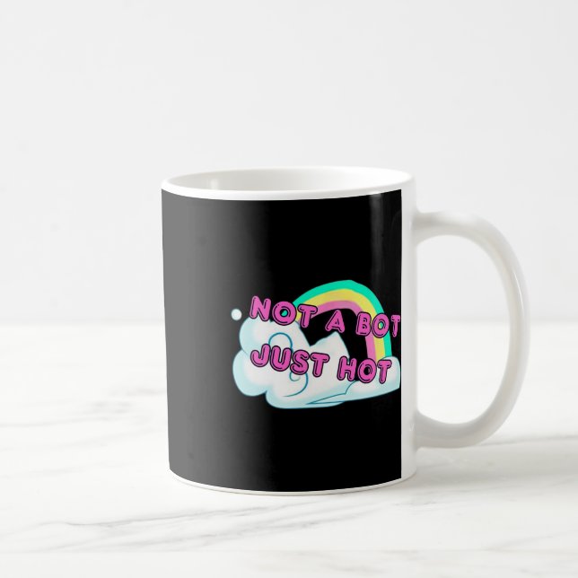 Mug Pas un robot, juste une fille chaude joueuse graph (Droite)