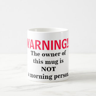 Mug Pas une personne de matin