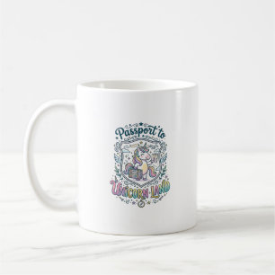 Mug Passeport de Licorne pour la Terre des Licornes Fo