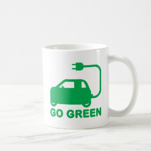 Mug Passez au vert ~ Conduisez des voitures électrique