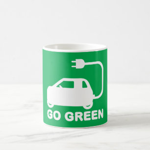 Mug Passez au vert ~ Conduisez des voitures électrique