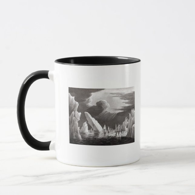 Mug Passez par la glace, gravée par D. Havell (Gauche)