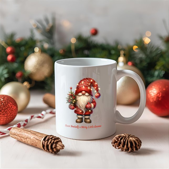 Mug Passez un joyeux Noël avec un petit gnome (Créateur téléchargé)